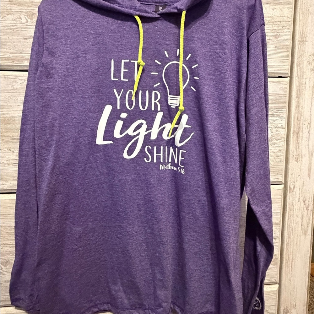 Anvil Purple Lightweight Hoodie